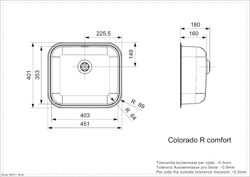 Кухонная мойка Reginox Colorado R Comfort lux 43877