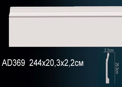 Молдинг гладкий Perfect AD369 фото 1