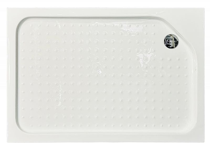 Душевой уголок Royal Bath RB8120HP-C-BL, 80х120 см, профиль черный, стекло матовое, R фото 2