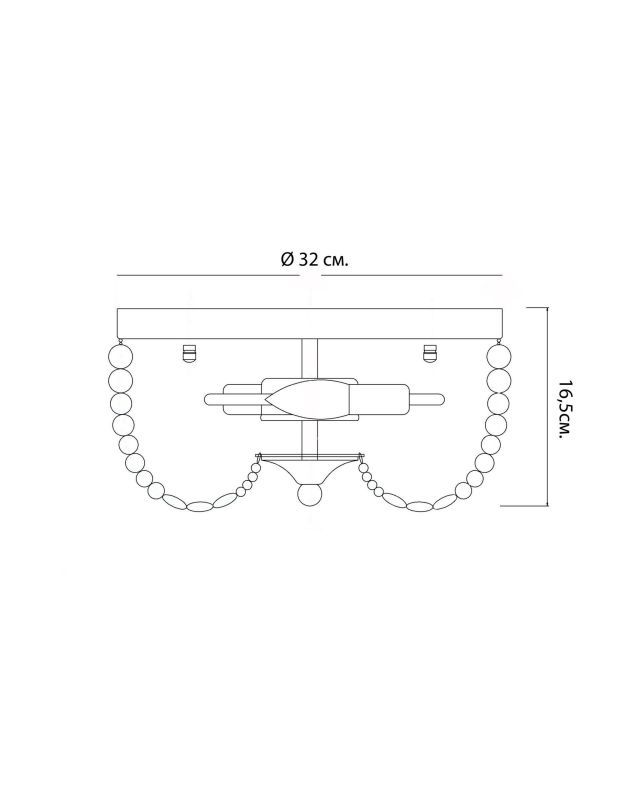 Золотой потолочный светильник LH Mirror Home Грато BD-3069843 фото 3