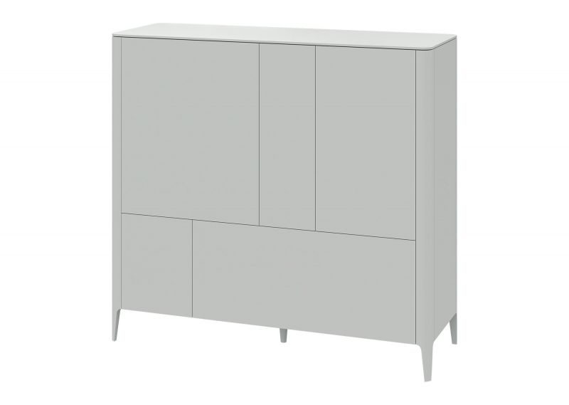 Шкаф  Ellipsefurniture Type 3 двери 2 ящика высота 135 см (светло-серый) TY010302360101 фото 2