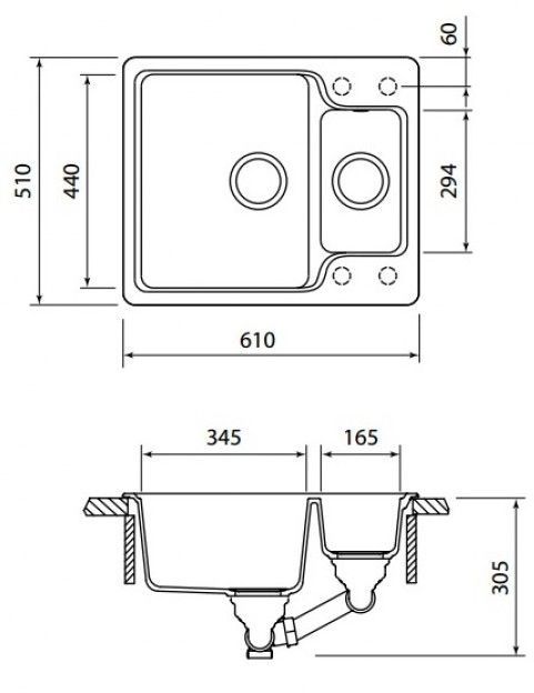 Мойка Schock Cambridge 700709 оникс