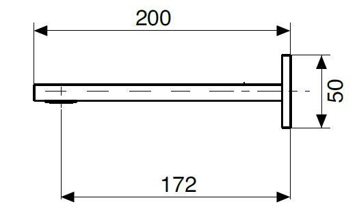 Излив для ванны 200мм Cezares UNIKA-SCV-02 бронза