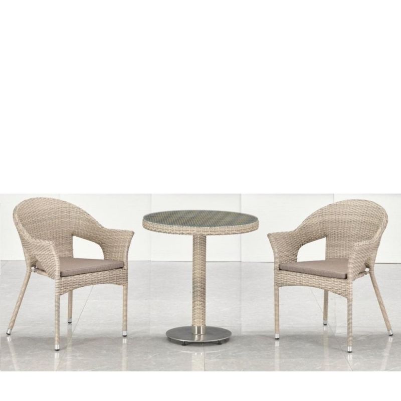 Комплект мебели (стол, 2 стула) Afina T601/Y79C-W85 Latte (2+1) фото 2