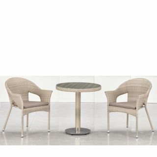 Комплект мебели (стол, 2 стула) Afina T601/Y79C-W85 Latte (2+1)