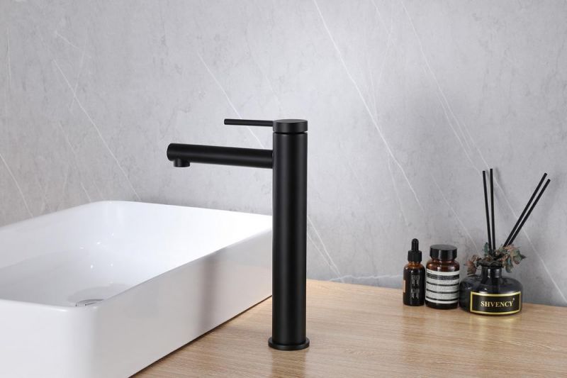 Смеситель для раковины Abber Emotion AF8811B, черный матовый фото 2