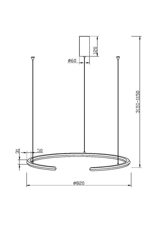 Подвесной светильник Maytoni Motion MOD276PL-L20B3K1