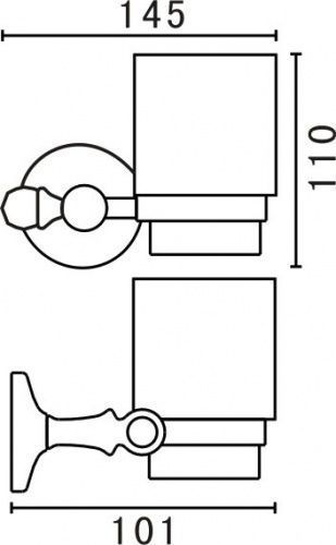 Стакан ART&MAX ANTIC AM-E-2668AL