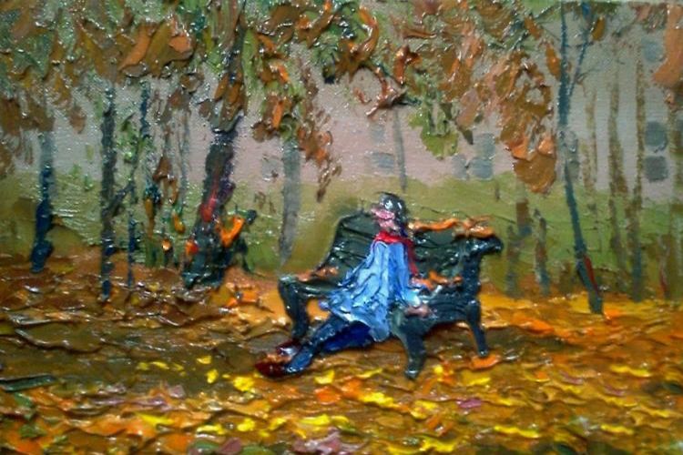 Картина "Осеннее" 30x20 Головченко Алексей