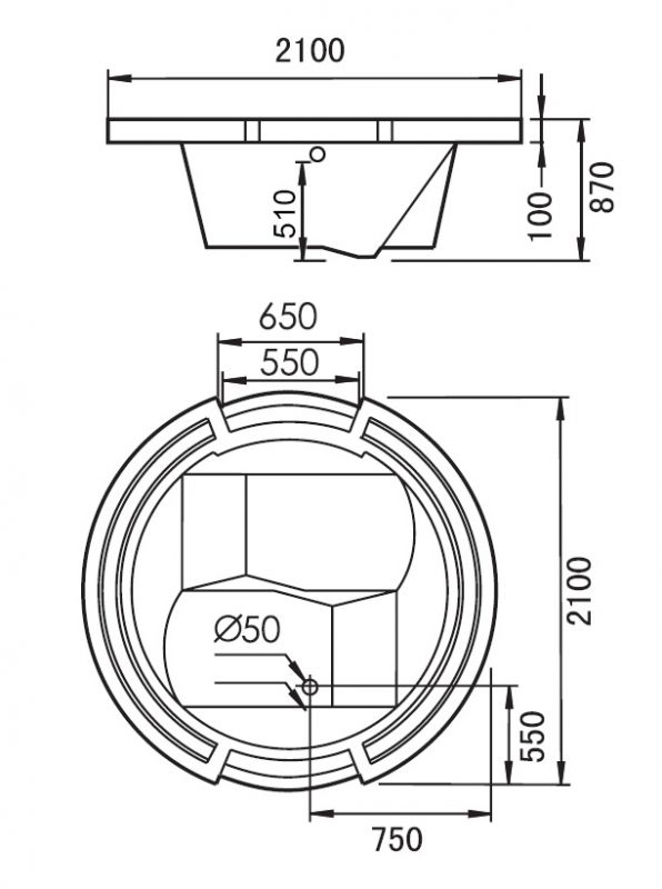 Акриловая ванна Gemy G9060 B 210 фото 4