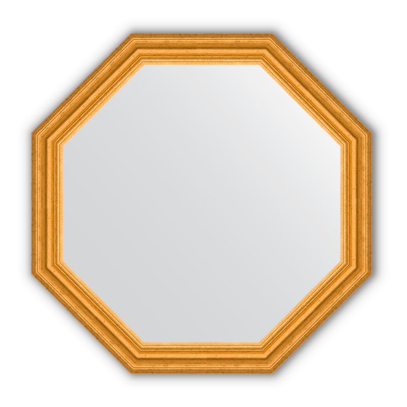 Зеркало в багетной раме Evoform Octagon BY 3735 состаренное золото