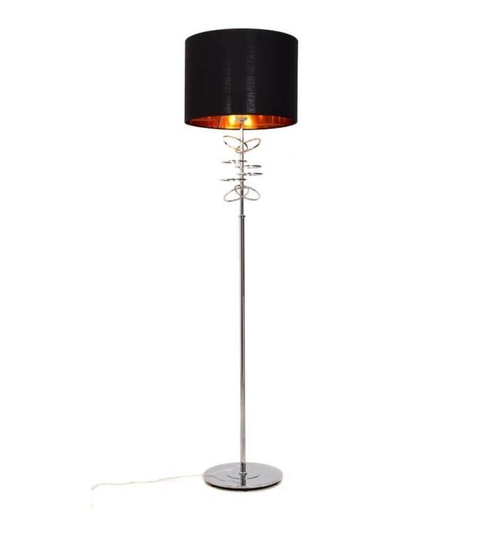 Торшер Lumina Deco Milari LDF 5530  E27 220-240V 2600-2900K LDF 5530 CHR+BK фото 1
