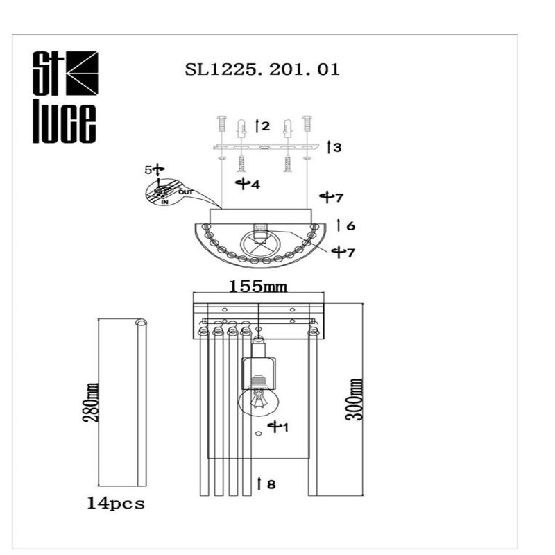 Бра ST LUCE CONTATTO SL1225.201.01