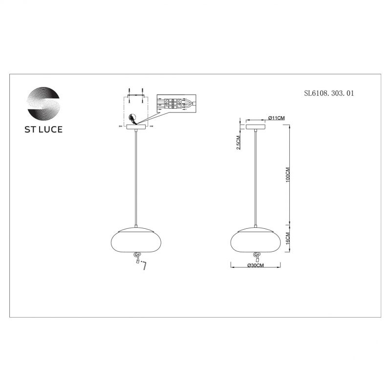 Люстра подвесная ST Luce Ozzio SL6108.303.01