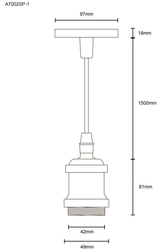 Подвес Arte Lamp ELECTRA A7002SP-1BC