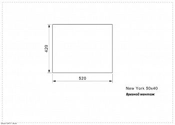 Кухонная мойка Reginox New York L 50x40 OKG matt 44321