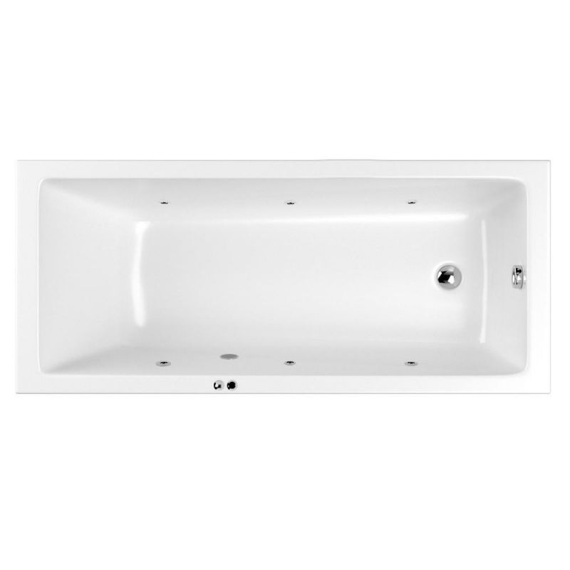 Акриловая ванна WHITECROSS 0111.170070.100.SOFT.CR Wave Slim 170x70 "SOFT" (хром) фото 1