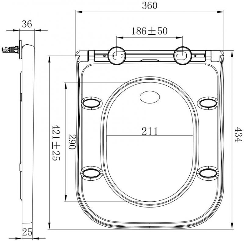 Крышка-сиденье для унитаза Allen Brau Infinity 4.21010.20 белый глянец фото 2