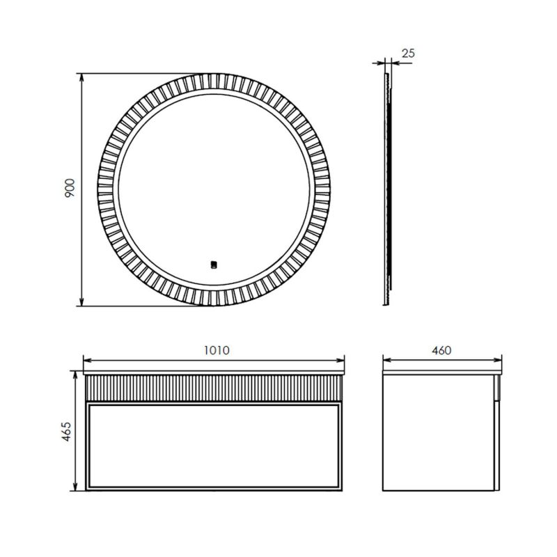 Тумба с раковиной подвесная Comforty Мадрид 100 00-00017880, серый шёлк, 101 см