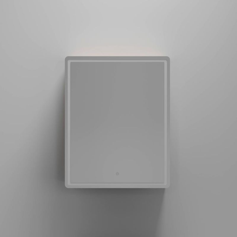 Зеркальный шкаф SANCOS Mirror MI60EG, 59х74 см, с LED подсветкой, дуб галифакс натуральный, R фото 4