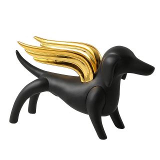 Статуэтка Sotogrande Angel dog black BD-3049190