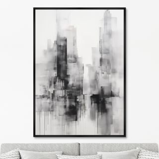 Репродукция картины ArtNoMore на холсте Evening in the city, No 1, 2024г.