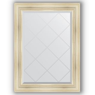 Зеркало с гравировкой в багетной раме 79x106 Evoform EXCLUSIVE-G BY 4203 травленое серебро