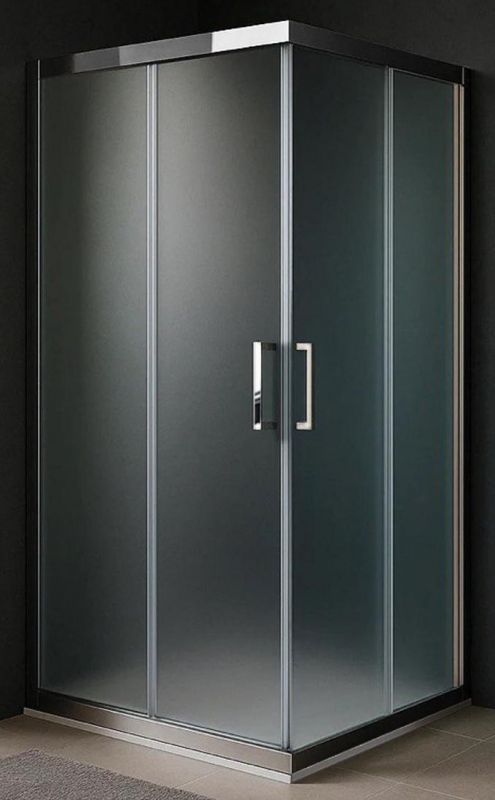 Душевой уголок Royal Bath HPD RB9100HPD-C-CH 100х90, профиль хром, стекло рифленое фото 1