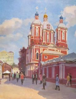 Картина "Климентовский переулок" Владимир Лаповок