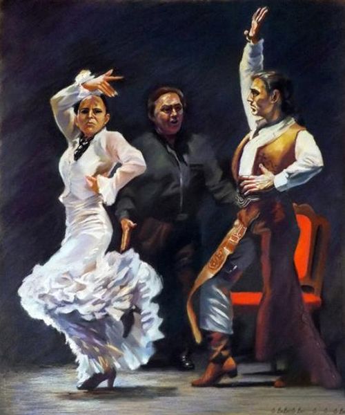 Картина "Cante flamenko" Елена Березина