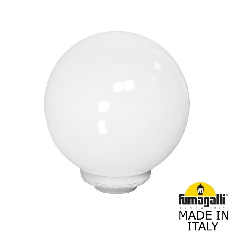 Уличный фонарь на столб Fumagalli GLOBE 250 белый, бежевый G25.B25.000.WYF1R