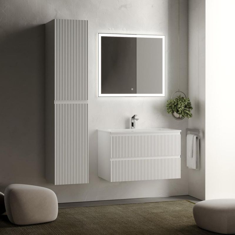 Тумба под раковину подвесная Sancos Snob R SNR80W Bianco 79 см R фото 4