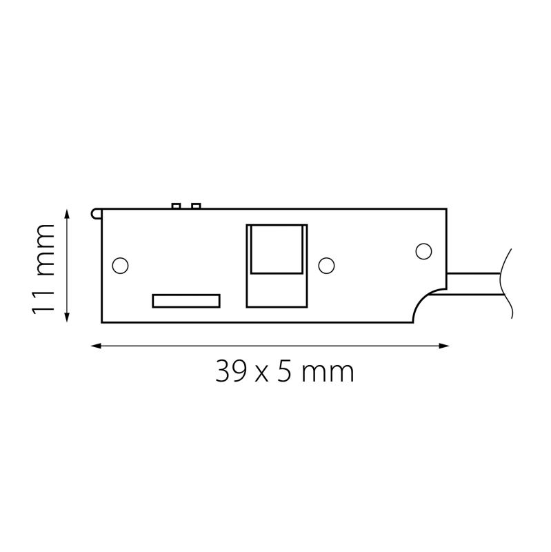 Подвод питания боковой к треку Lightstar LINEA 506117 фото 2