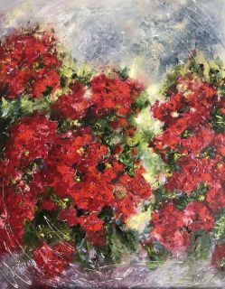 Картина "Красные розы" Маливани Диана