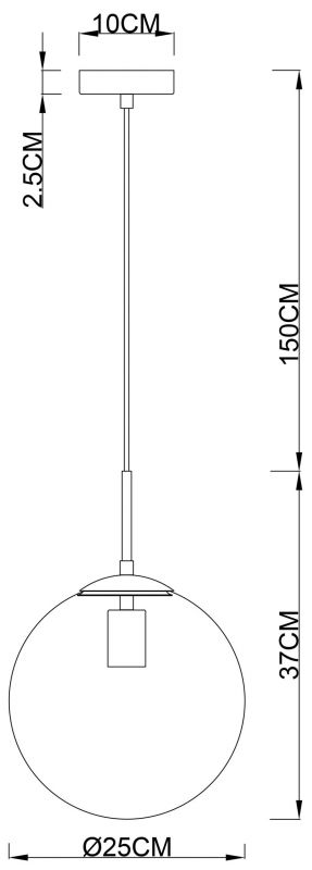 Светильник Arte Lamp VOLARE A1561SP-1PB