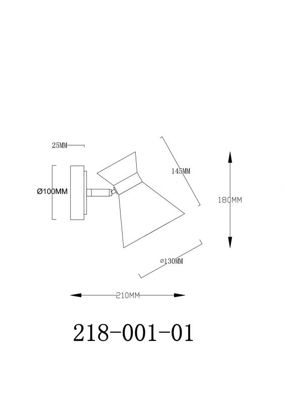 Настенный светильник Velante 218-001-01