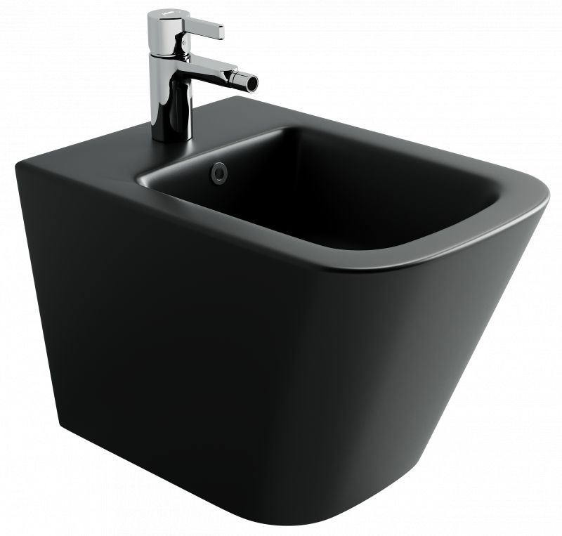 Подвесное биде Ceramica Nova Union CN4010MB, черное фото 1