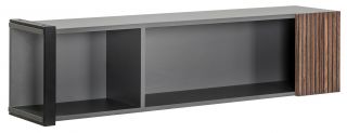 Полка навесная узкая R-Home Haiden Grafit серая BD-3125701