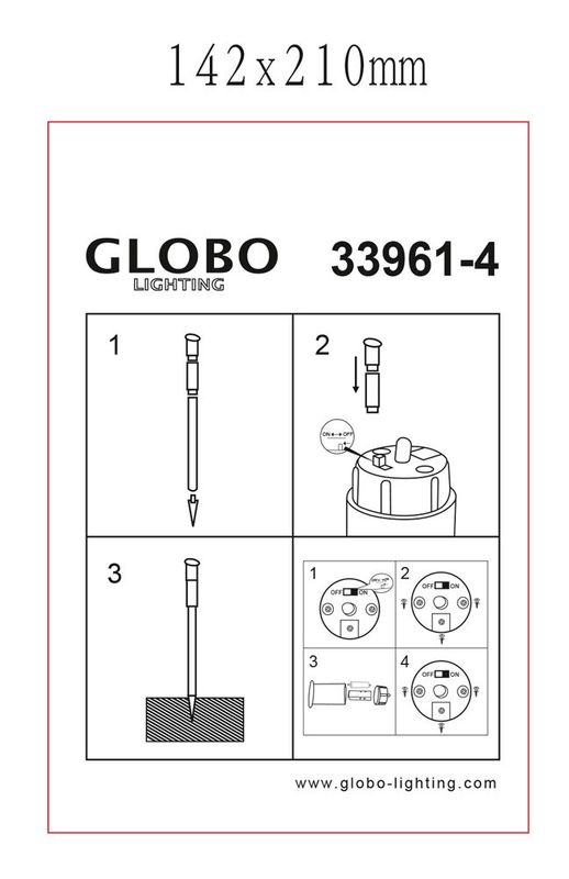 Настенный уличный светильник SOLAR 33961-4