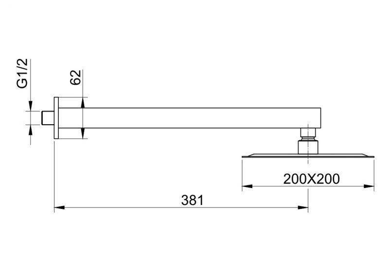 Верхний душ BELBAGNO ROM-SLD-CRM фото 3