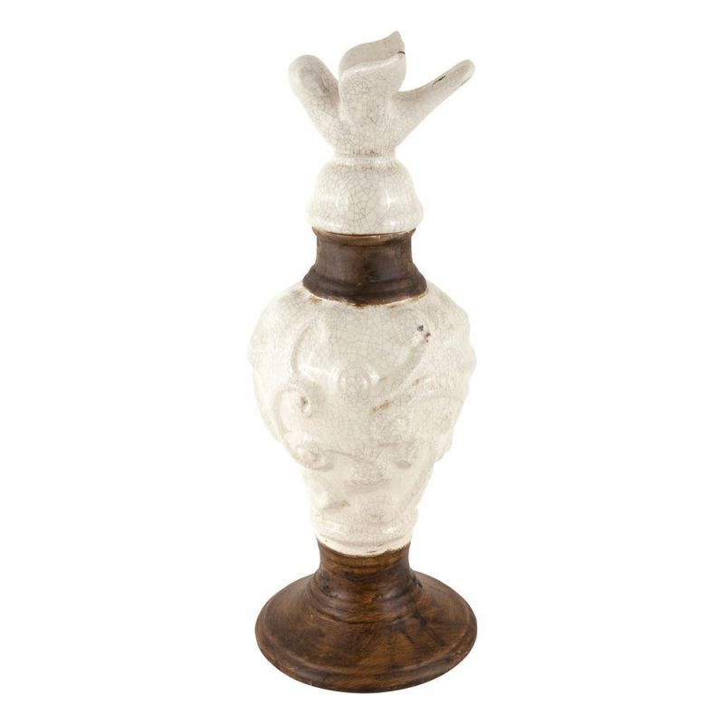 Ваза декоративная Decor-of-today Белая Лорензо BD-1503763 фото 1