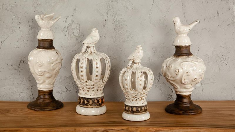 Ваза декоративная Decor-of-today Белая Лорензо BD-1503763 фото 2