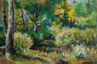 Картина "Ручей в Измайловском лесу" Ирина Круглова