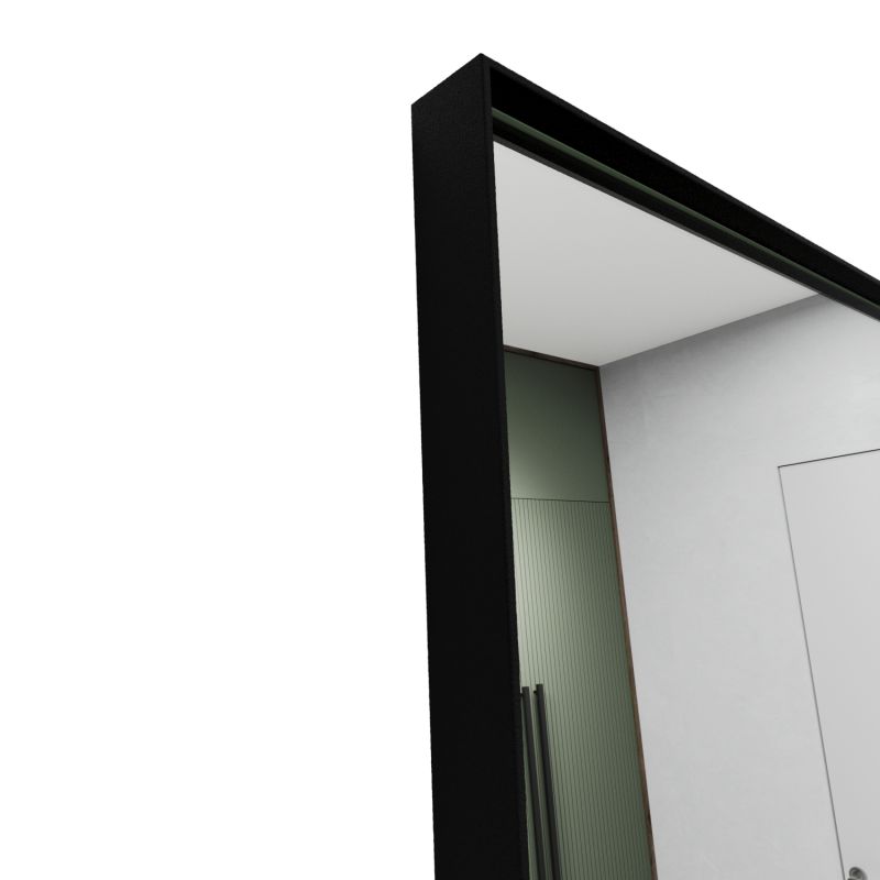 Напольно-настенное зеркало в раме GENGLASS HALFEO SLIM LEG XL BD-2551305 чёрное