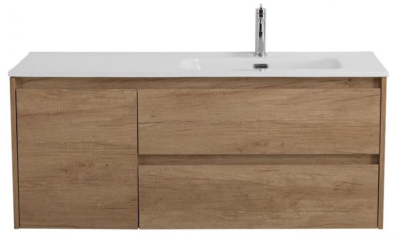 Тумба под раковину подвесная BelBagno KRAFT-1200-2C-1A-SO-RNN-R Rovere Nebrasca Nature