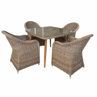 Комплект мебели Afina T368/Y490 Beige (4+1)