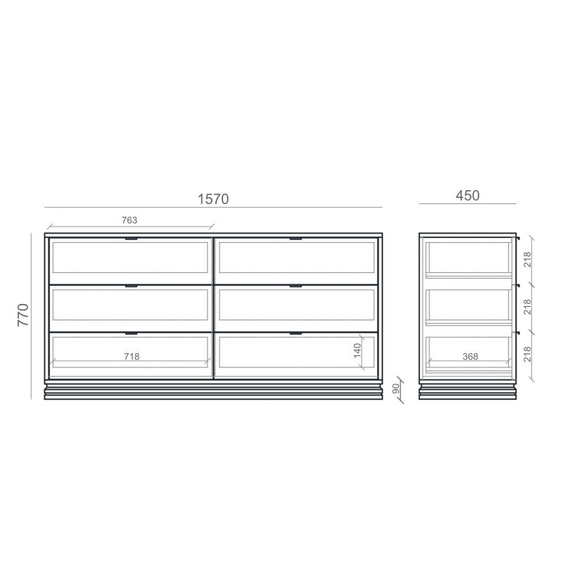 Комод The IDEA INSPIRE TIMELESS BD-3041928