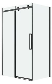 Душевой уголок Grossman Classic 120.K33.04.1610.21.00, 160х100 см, профиль черный матовый, стекло прозрачное