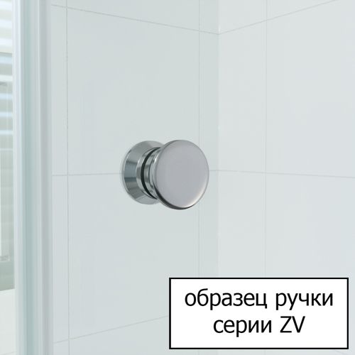 Душевая шторка на ванную раздвижная Vegas Glass ZV NOVO 180x07 10, стекло матовое, хром