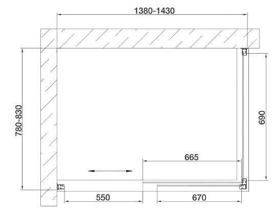 Душевой уголок Vegas Glass ZP+ZPV 140*80 08 01 фото 6